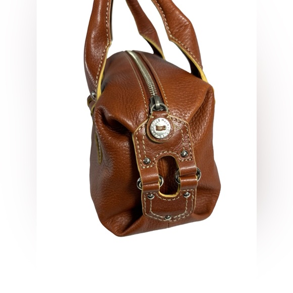 Vintage COLE HAAN Village tan leather hand bag purse - Picture 2 of 11